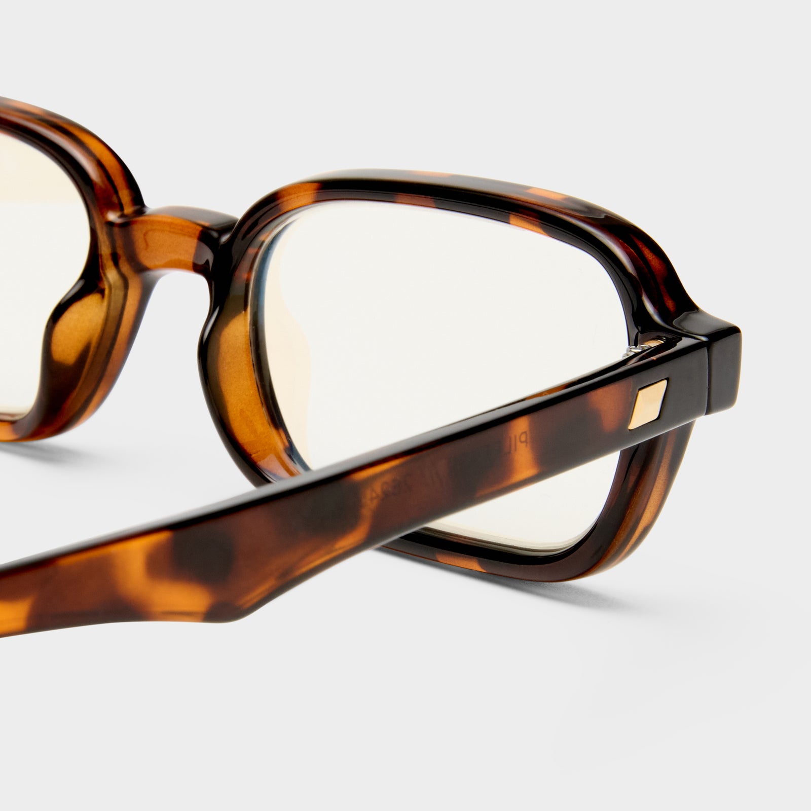 Pilferer Tort Uni-Sex Rectangle Blue Light | Le Specs