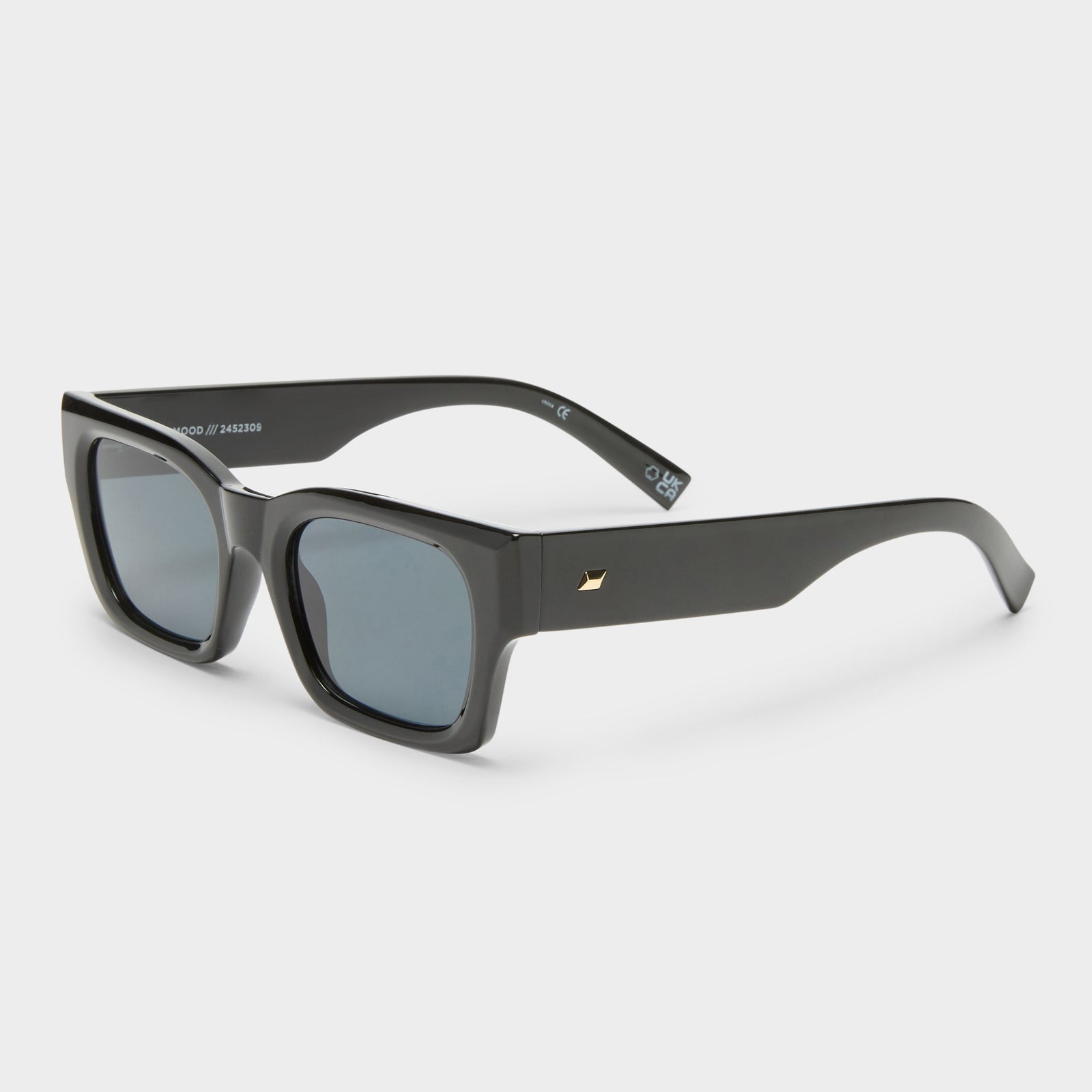 Shmood Black Uni-Sex Rectangle Sunglasses | Le Specs