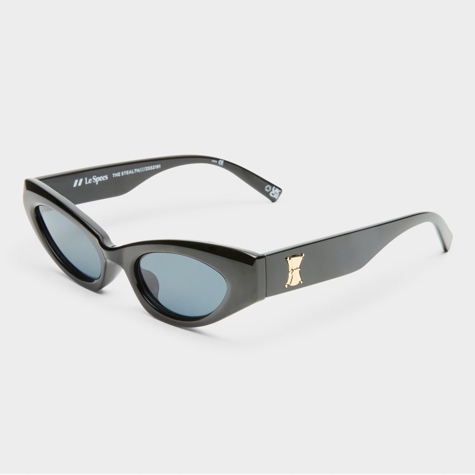 The Stealth Black Female Cat-Eye Sunglasses | Le Specs
