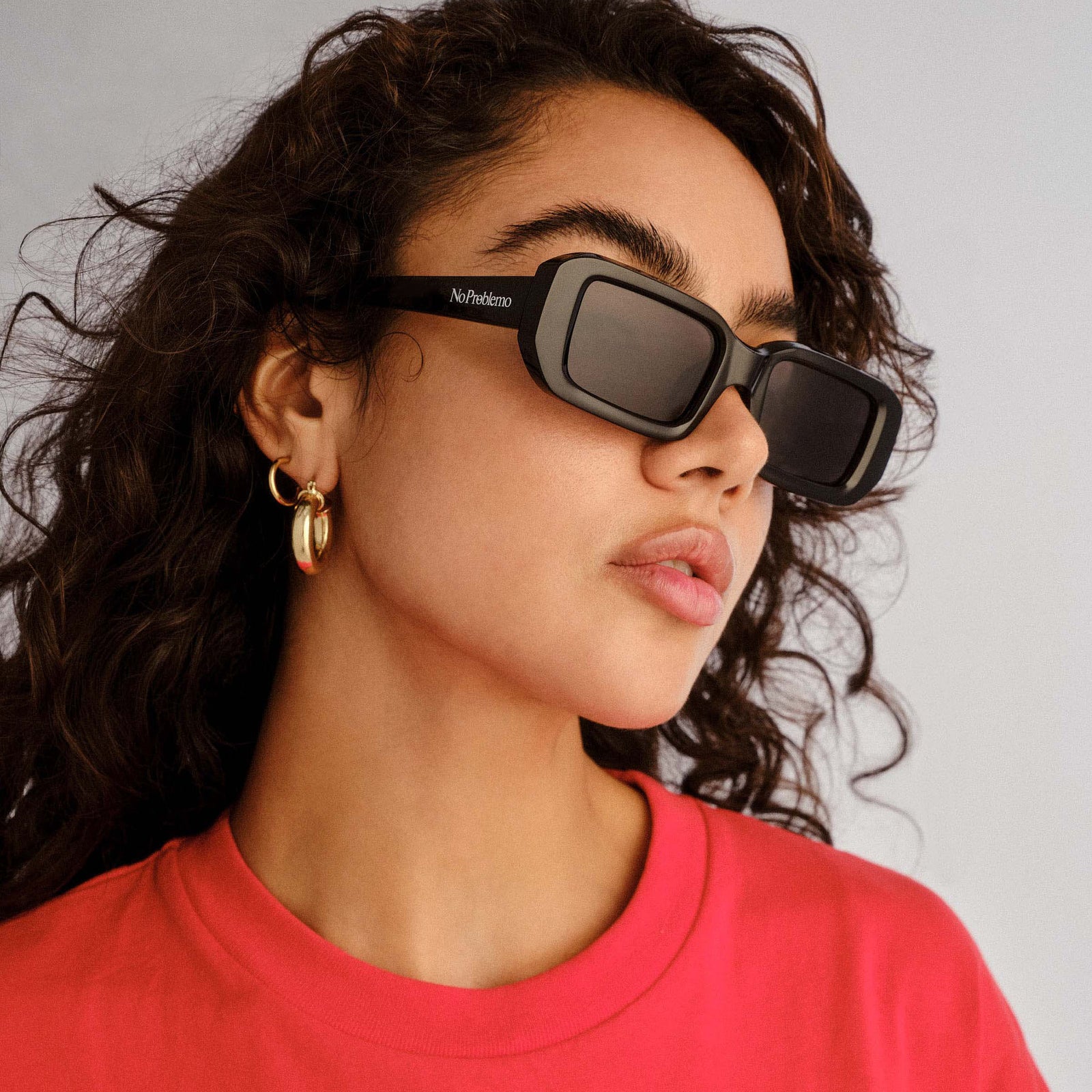 Blackpool Black Uni-Sex Rectangle Sunglasses | Le Specs