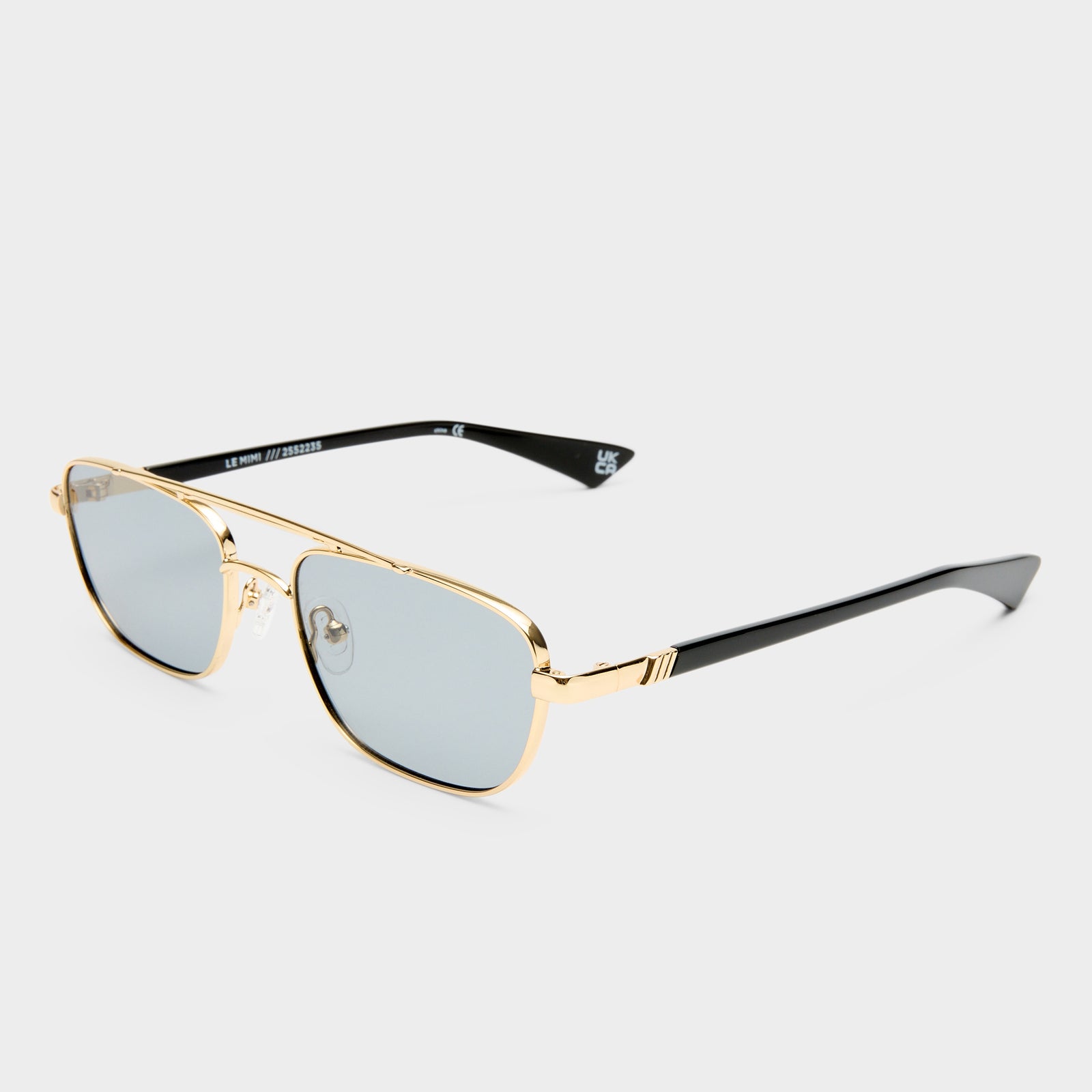 Le Mimi Gold Uni-Sex Aviator Sunglasses | Le Specs