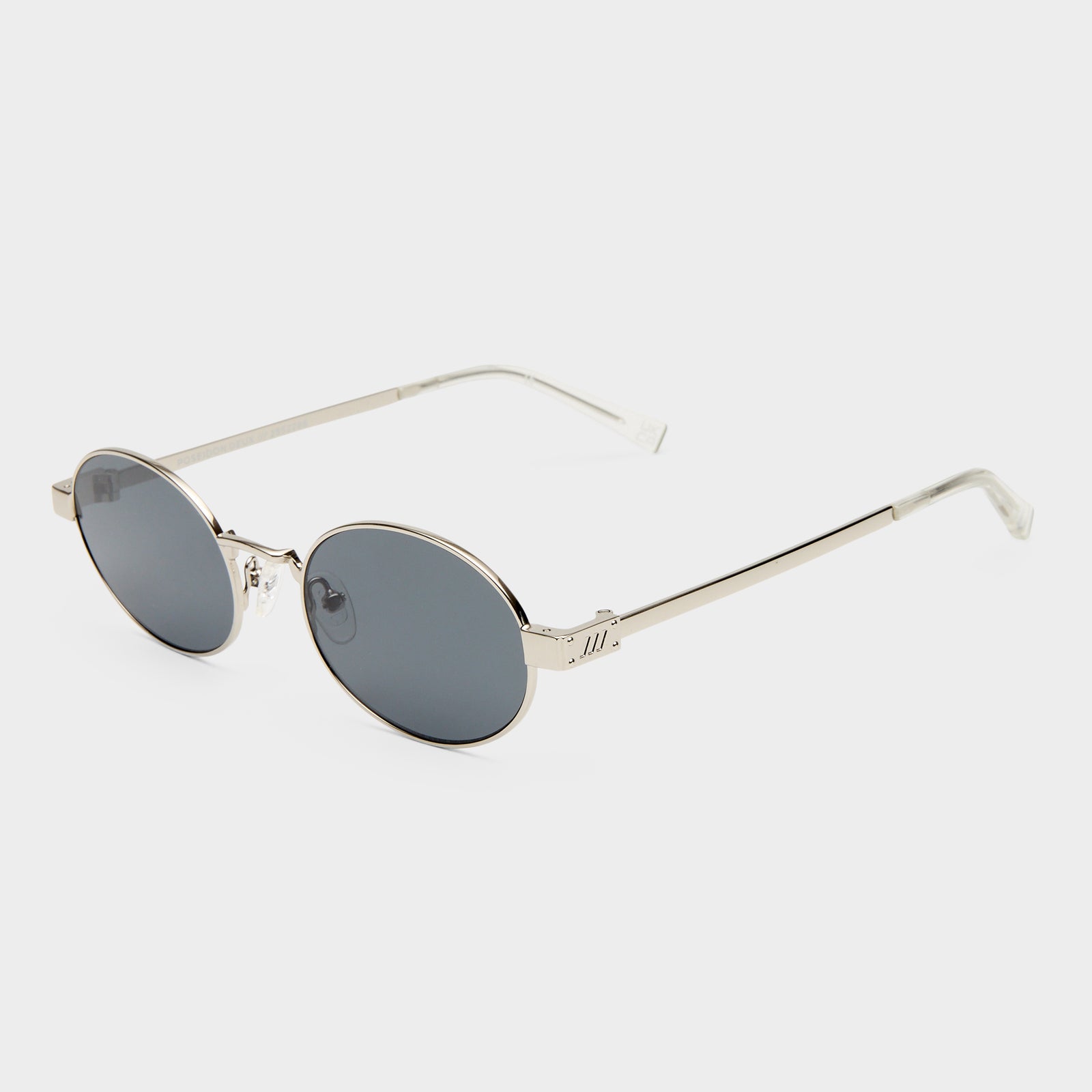 Poseidon Deux Silver Uni-Sex Oval Sunglasses | Le Specs