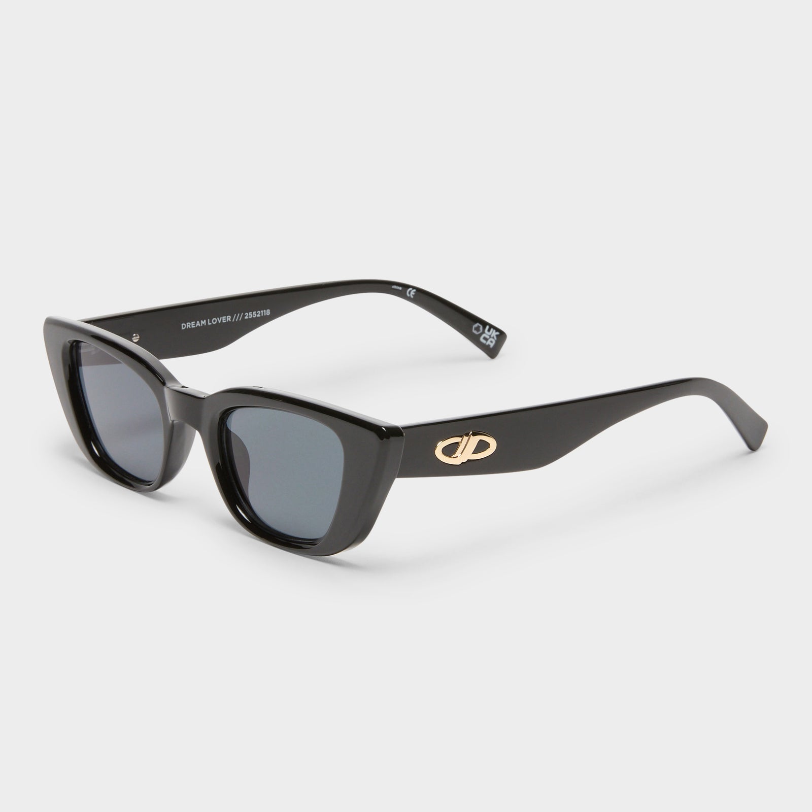 Dream Lover Black Female Cat-Eye Sunglasses | Le Specs