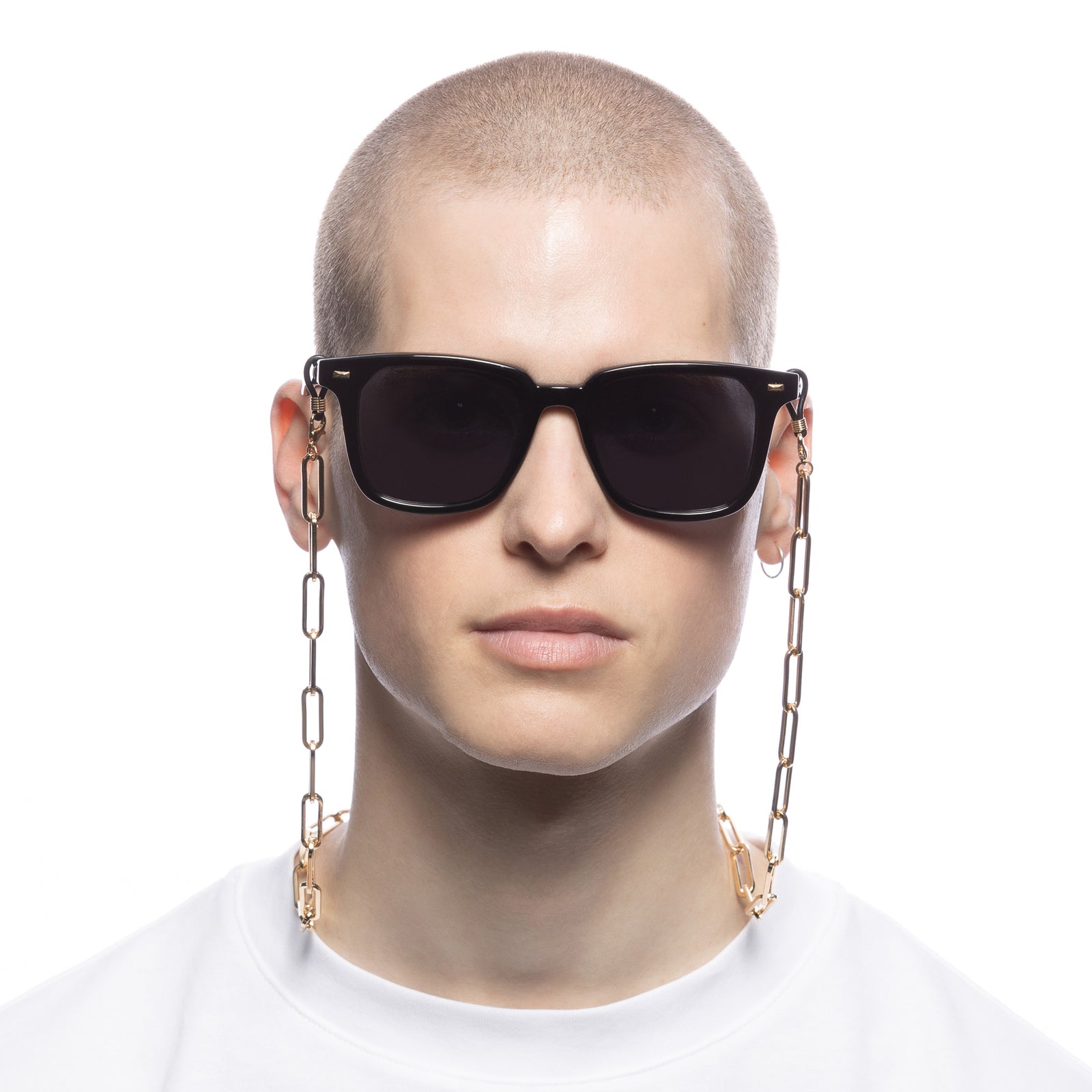 Bold Link Neck Chain Gold Female Accessories Accessories | Le Specs