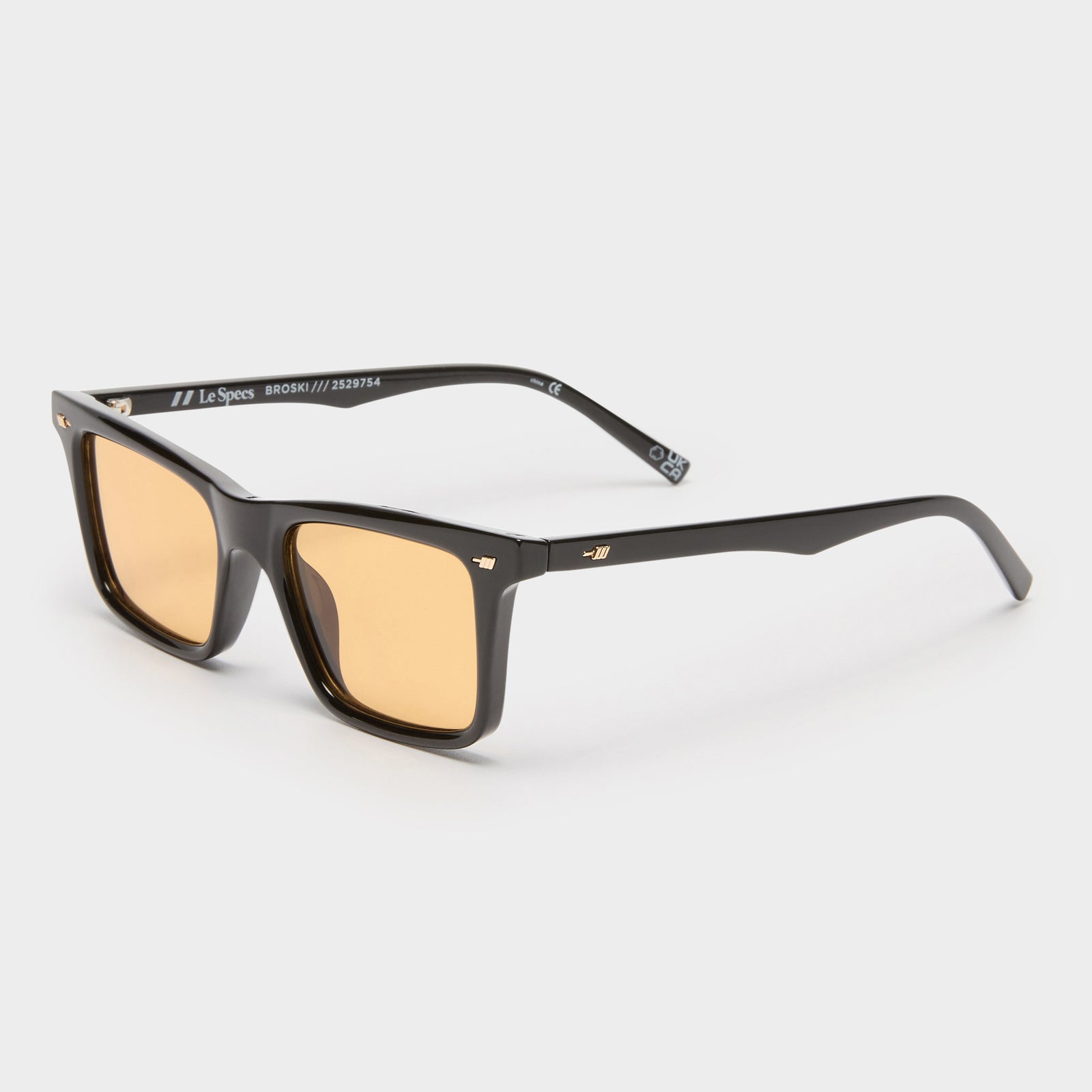 Broski Black Male D-Frame Sunglasses | Le Specs