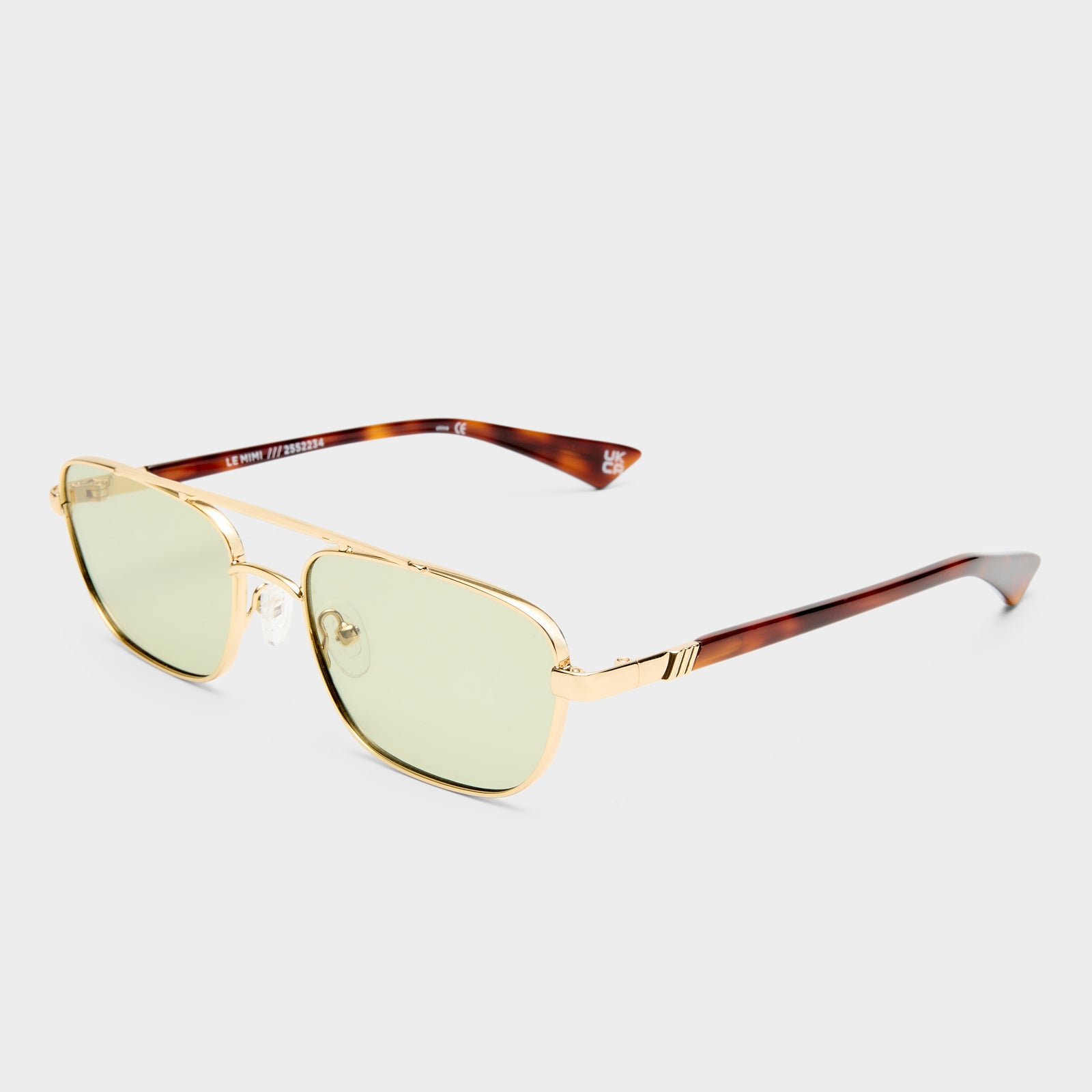 Le Mimi Gold Uni-Sex Aviator Sunglasses | Le Specs