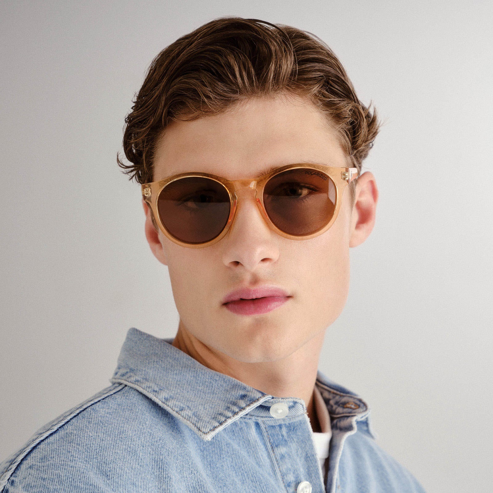 Hey Macarena Blonde Uni-Sex Round Sunglasses | Le Specs