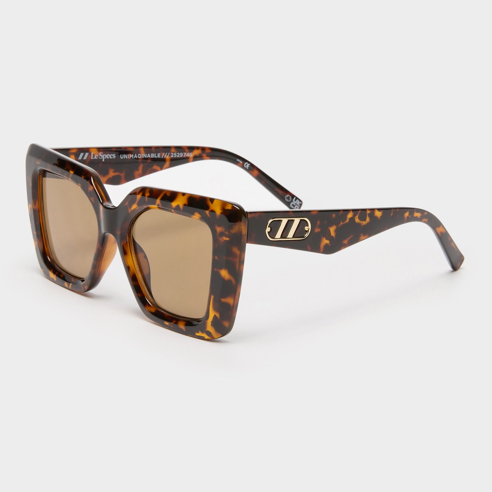 Unimaginable Dark Tort Female Square Sunglasses | Le Specs