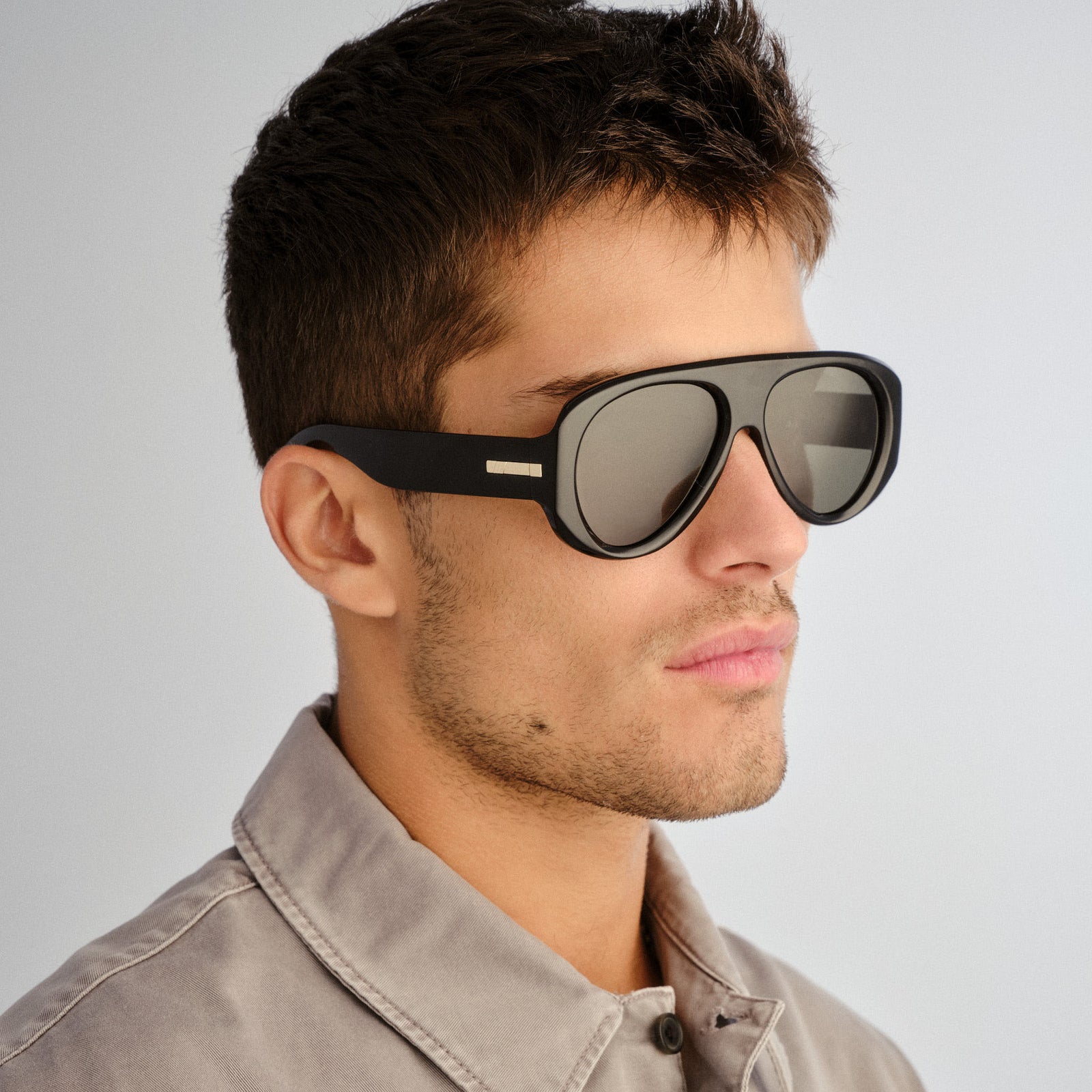 Dream Boat Black Uni-Sex Aviator Sunglasses | Le Specs