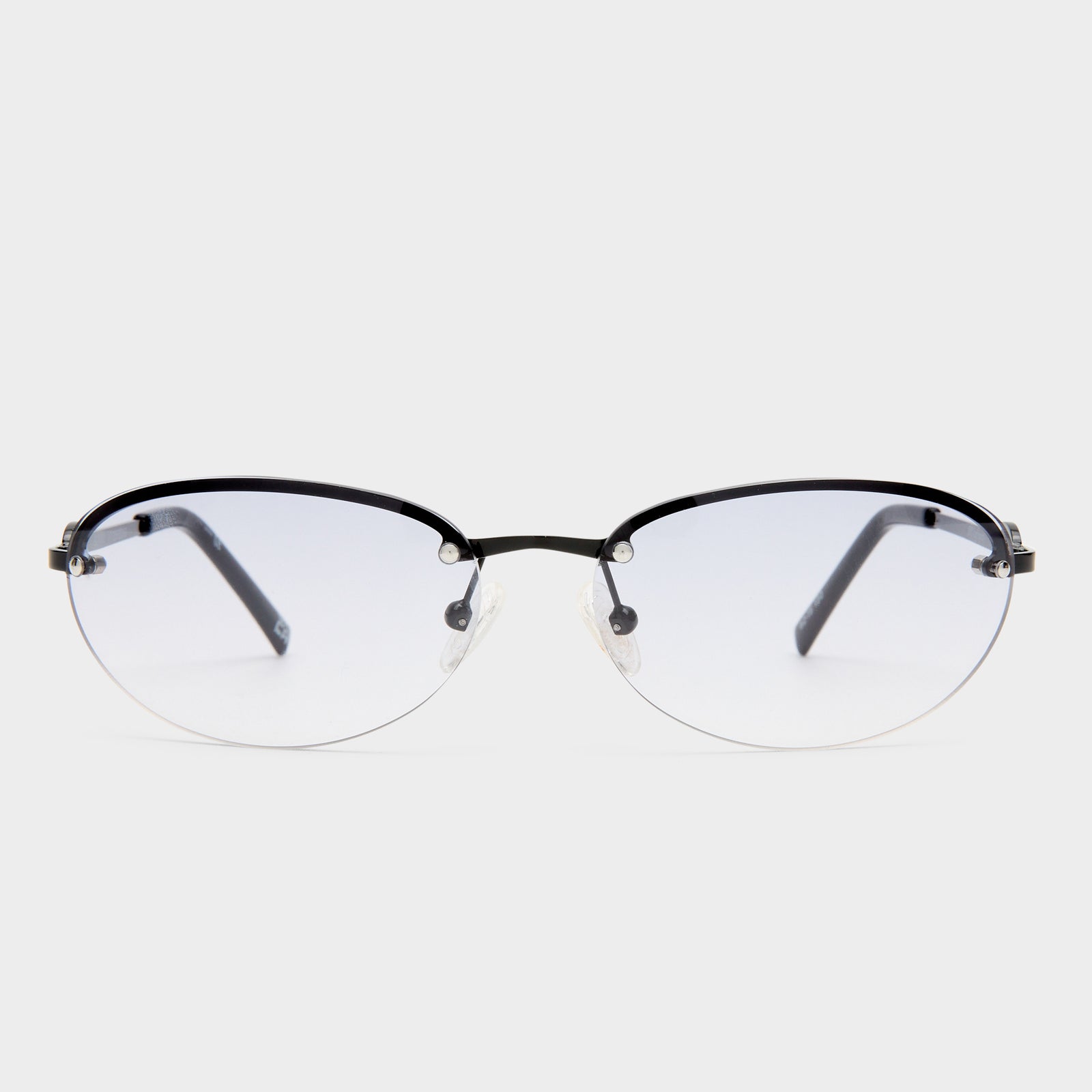 Slinky Black Female Oval Sunglasses | Le Specs