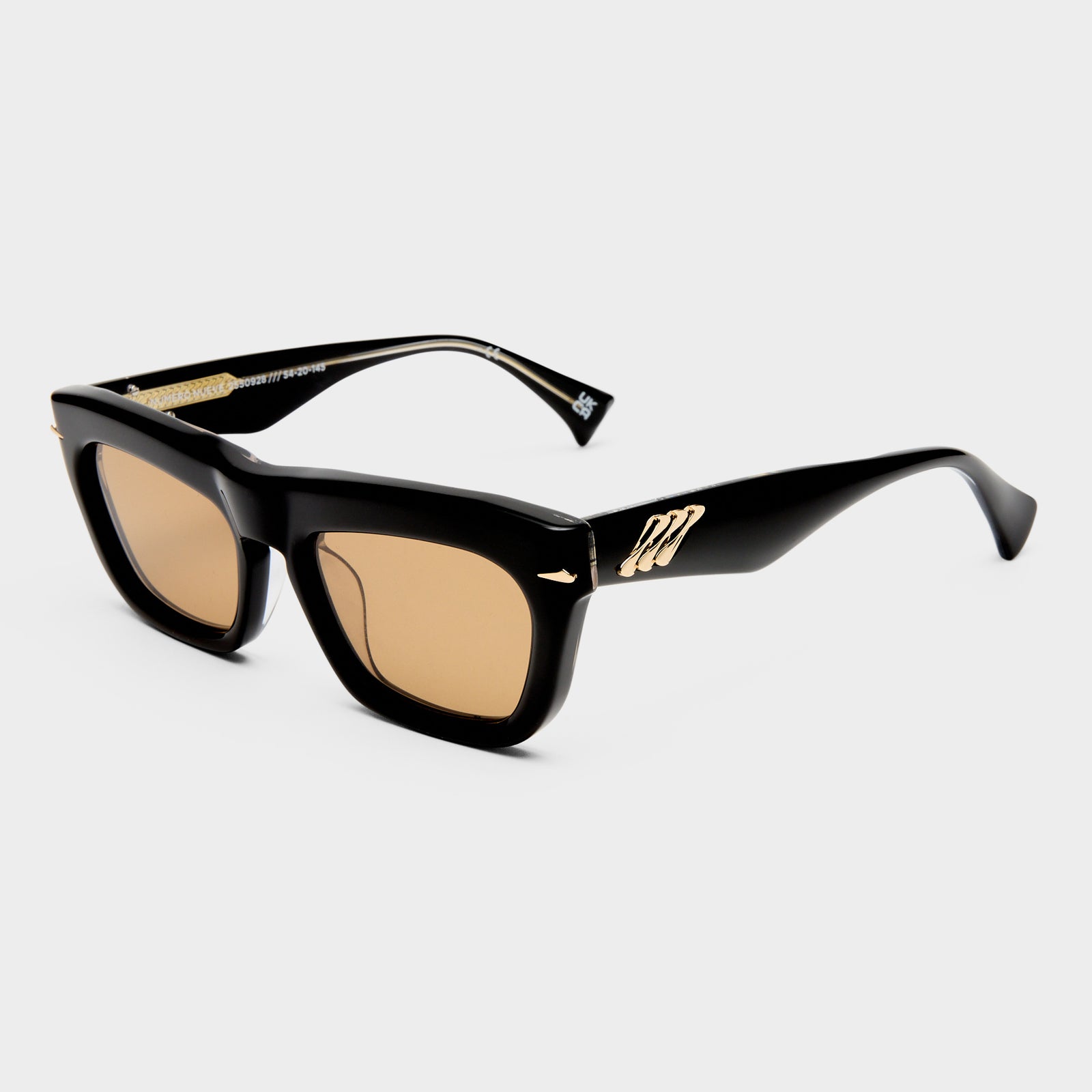 Numero Nueve Obsidian Black Female D-Frame Sunglasses | Le Specs