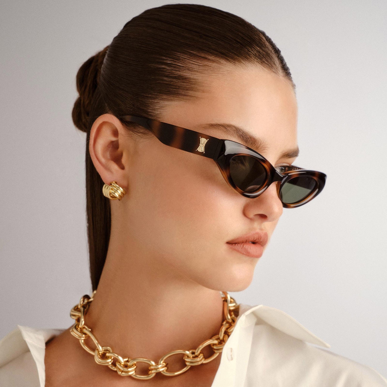 The Stealth Ombre Tort Female Cat-Eye Sunglasses | Le Specs