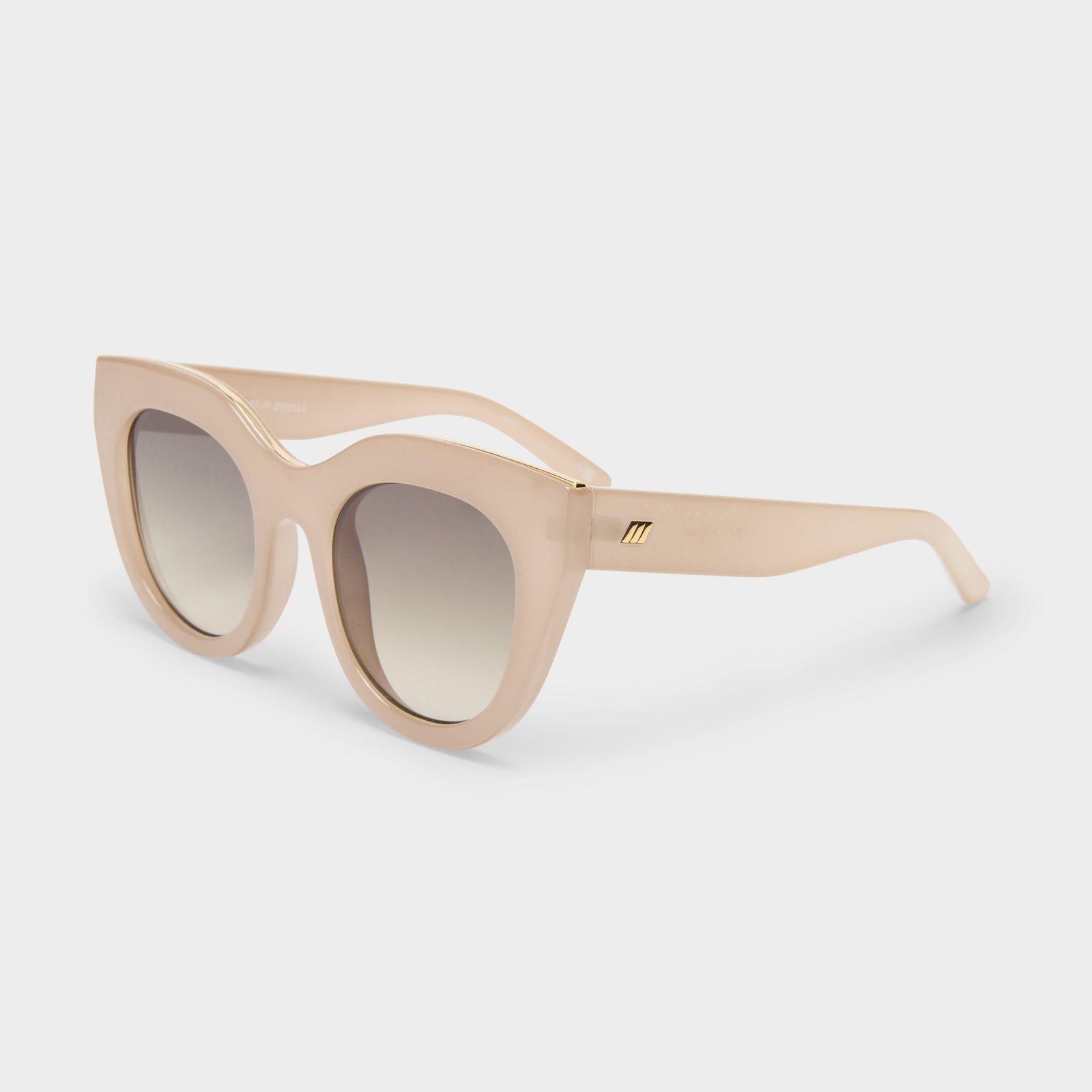 Air Heart Oatmeal Female Cat-Eye Sunglasses | Le Specs
