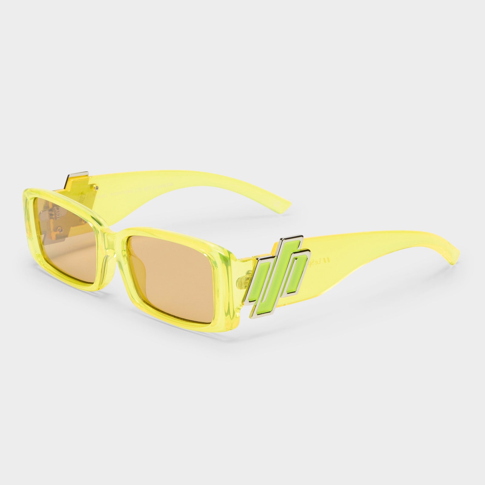 Cruel Intentions Hyper Yellow 2452336 Uni-Sex Rectangle Sunglasses | Le Specs