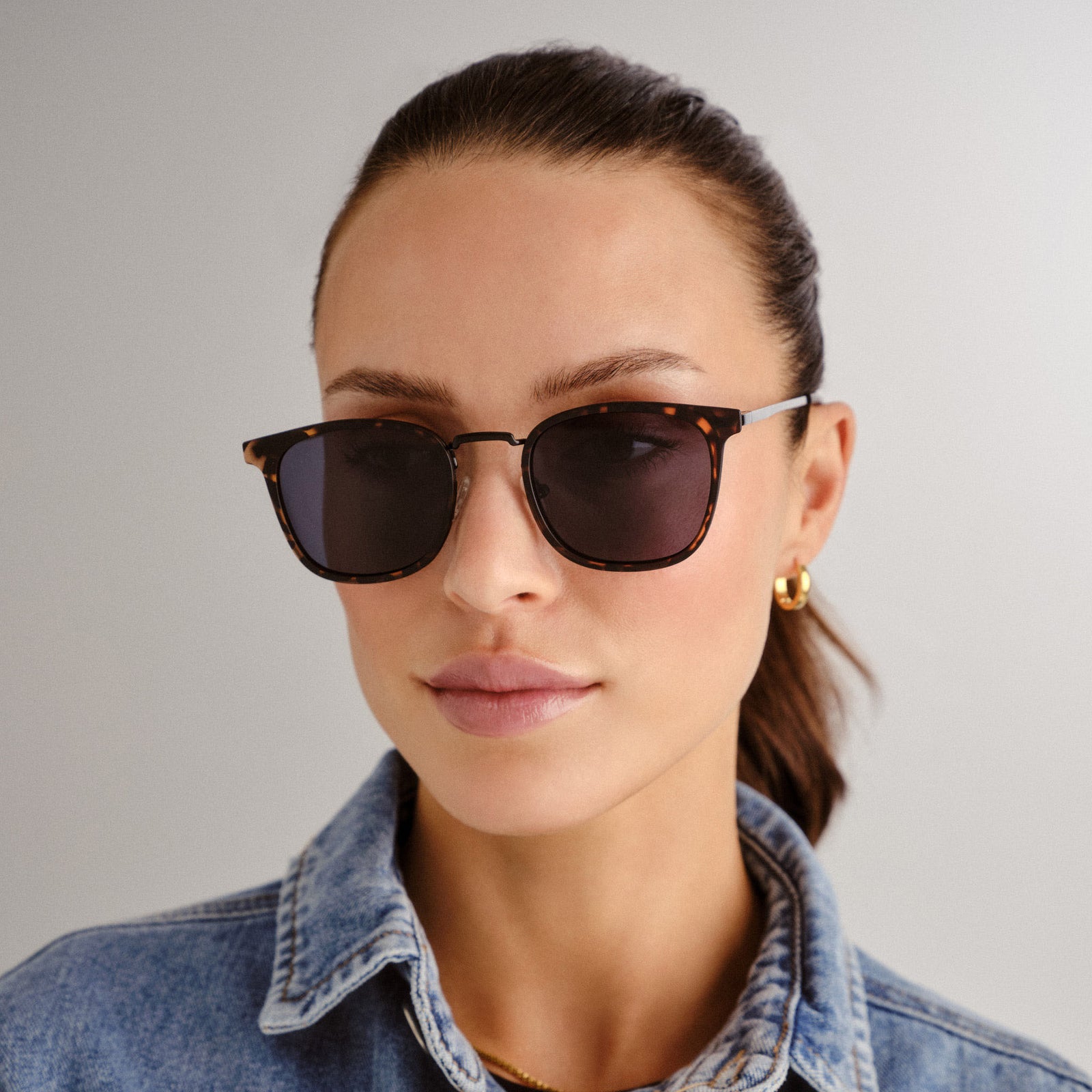 Racketeer Matte Tort Uni-Sex D-Frame Sunglasses | Le Specs
