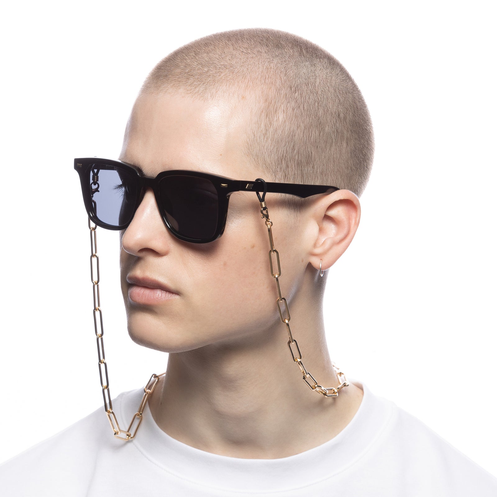 Bold Link Neck Chain Gold Female Accessories Accessories | Le Specs