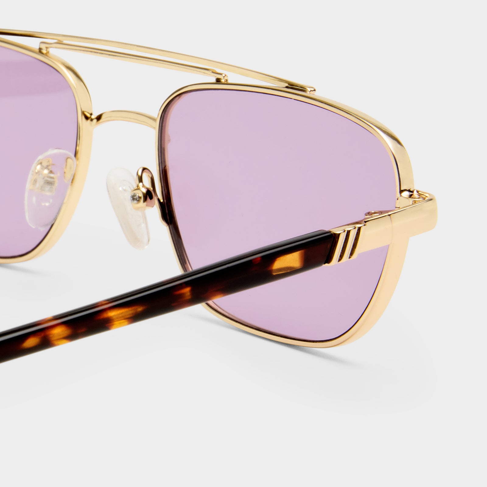 Le Mimi Gold Uni-Sex Aviator Sunglasses | Le Specs