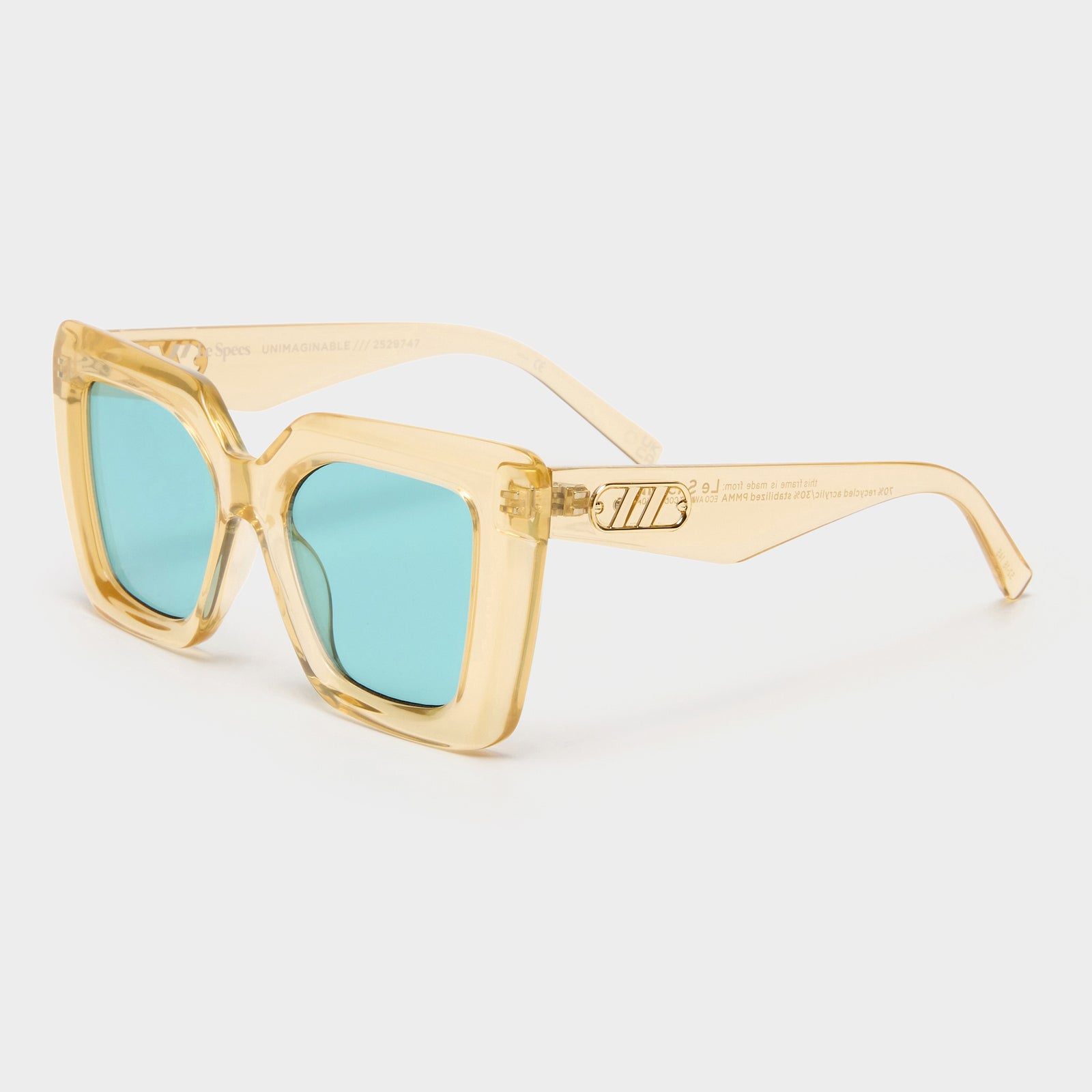 Unimaginable Sand Female Square Sunglasses | Le Specs