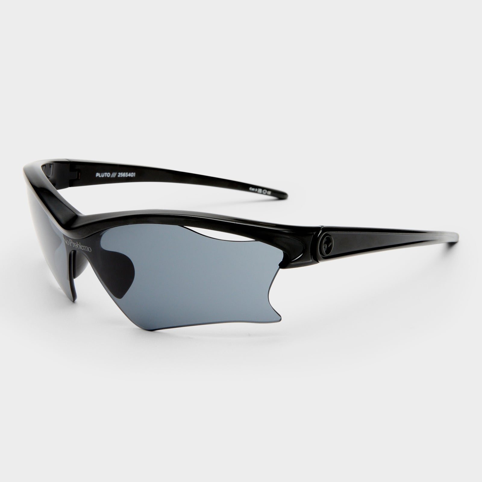 Pluto Black Uni-Sex Shield Sunglasses | Le Specs