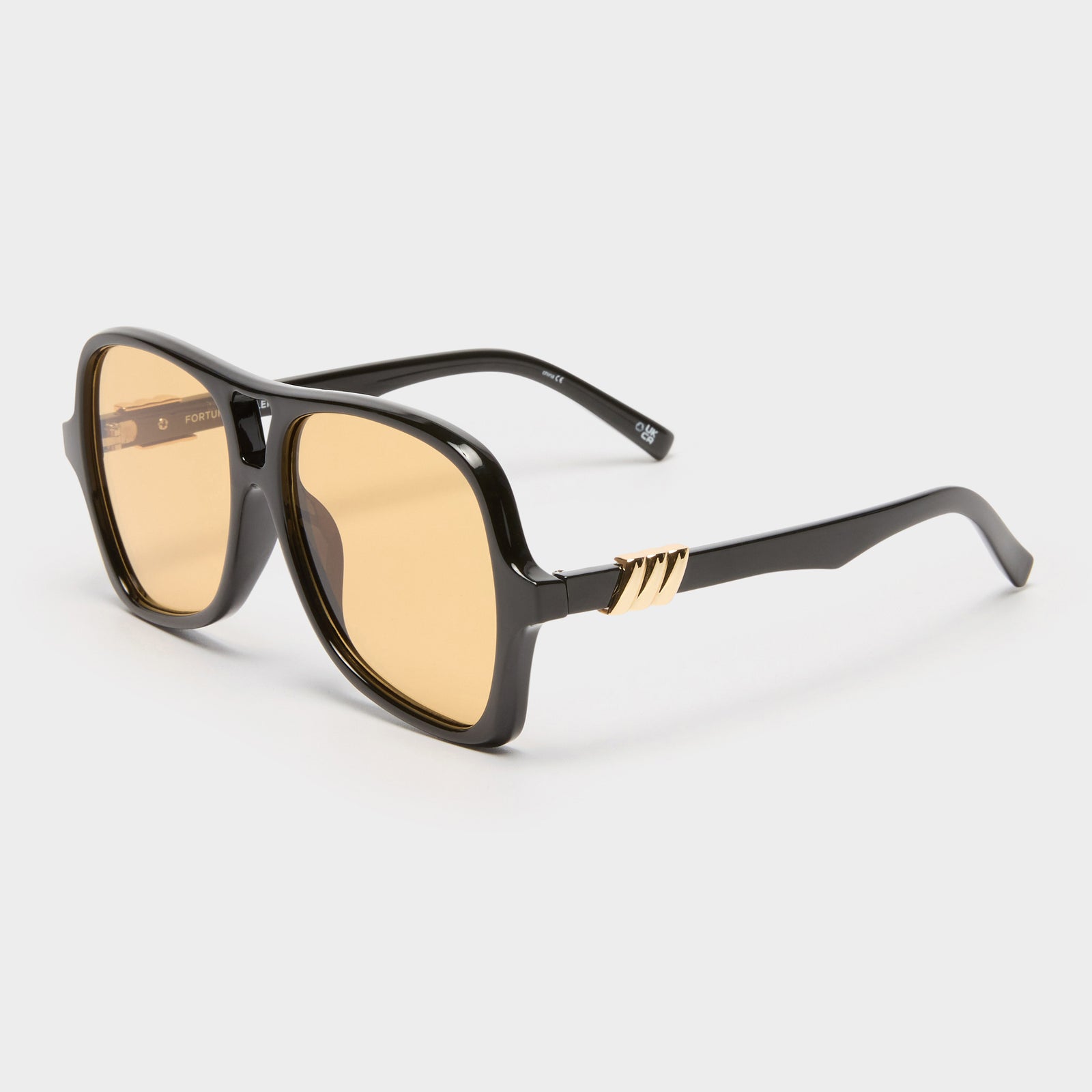 Fortune Teller Black Uni-Sex Aviator Sunglasses | Le Specs