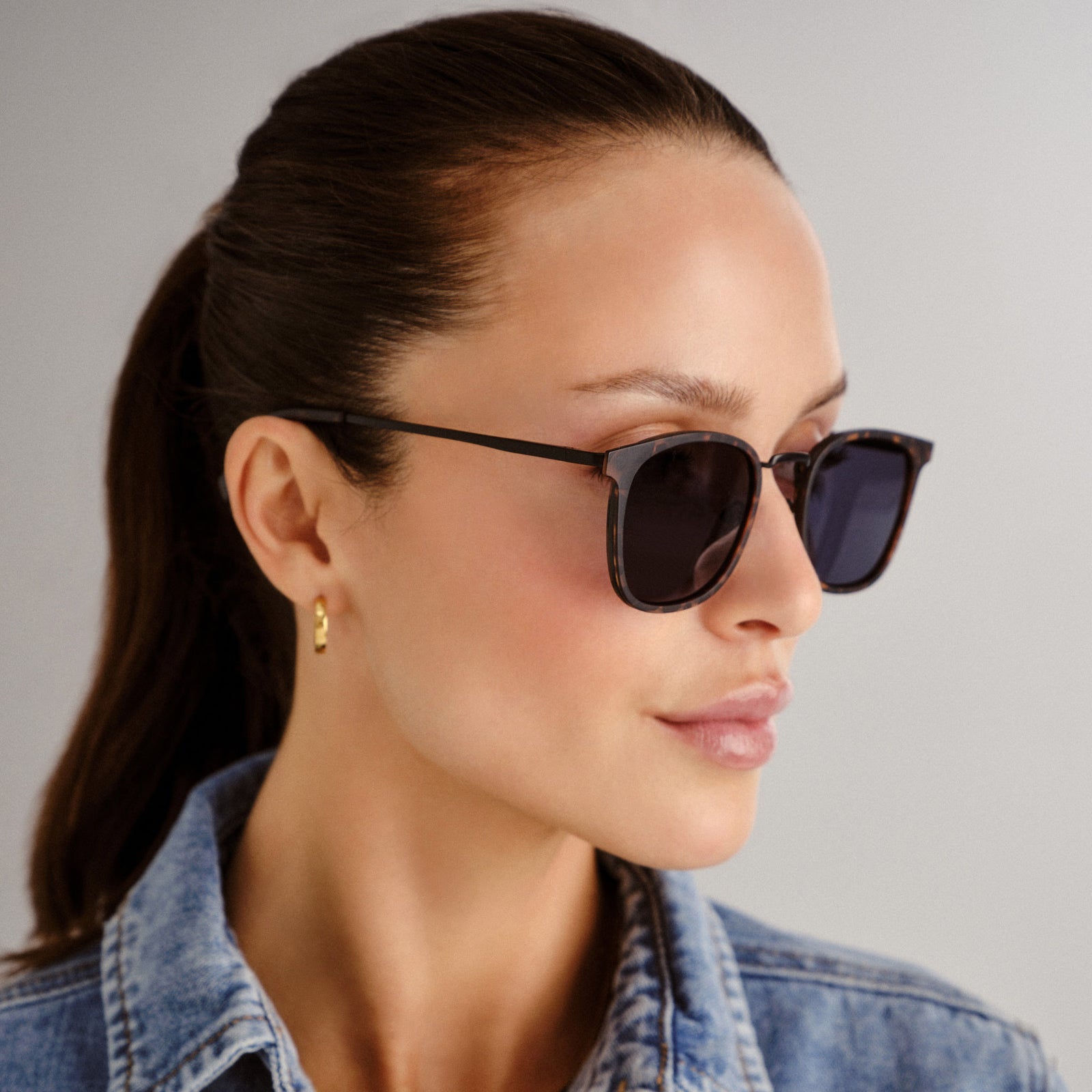 Racketeer Matte Tort Uni-Sex D-Frame Sunglasses | Le Specs