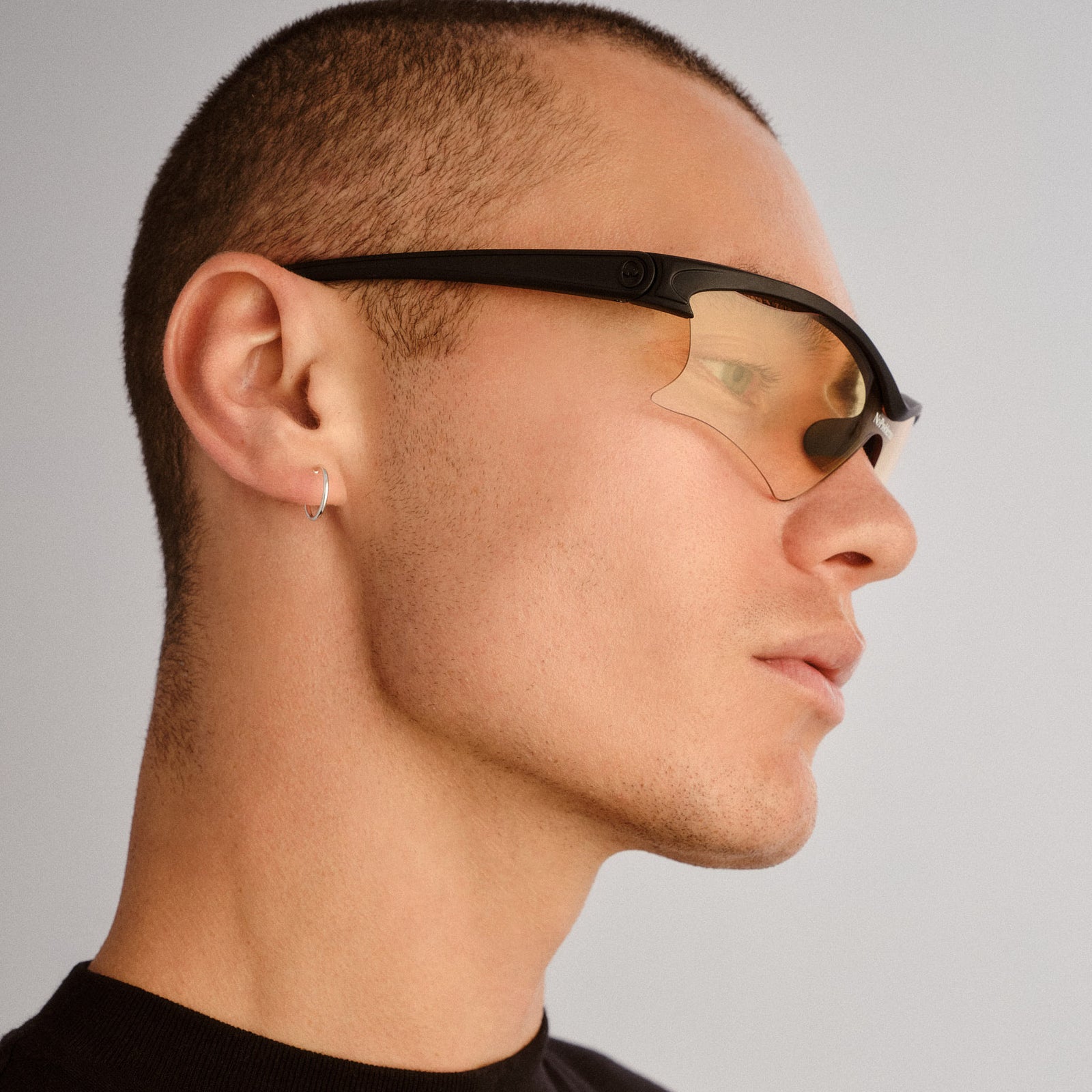 Pluto Matte Black Uni-Sex Shield Sunglasses | Le Specs