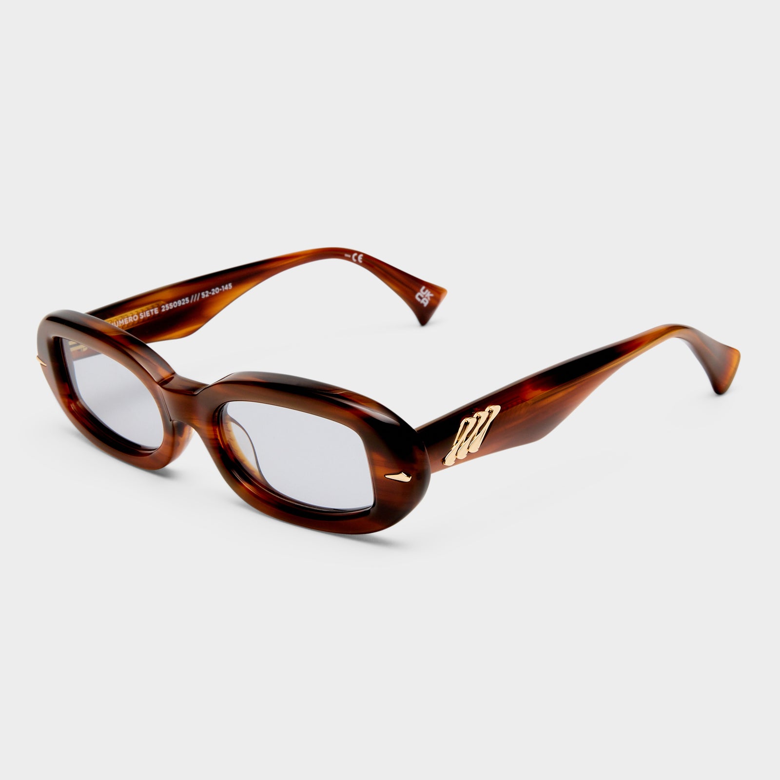Numero Siete Teak Female Oval Sunglasses | Le Specs
