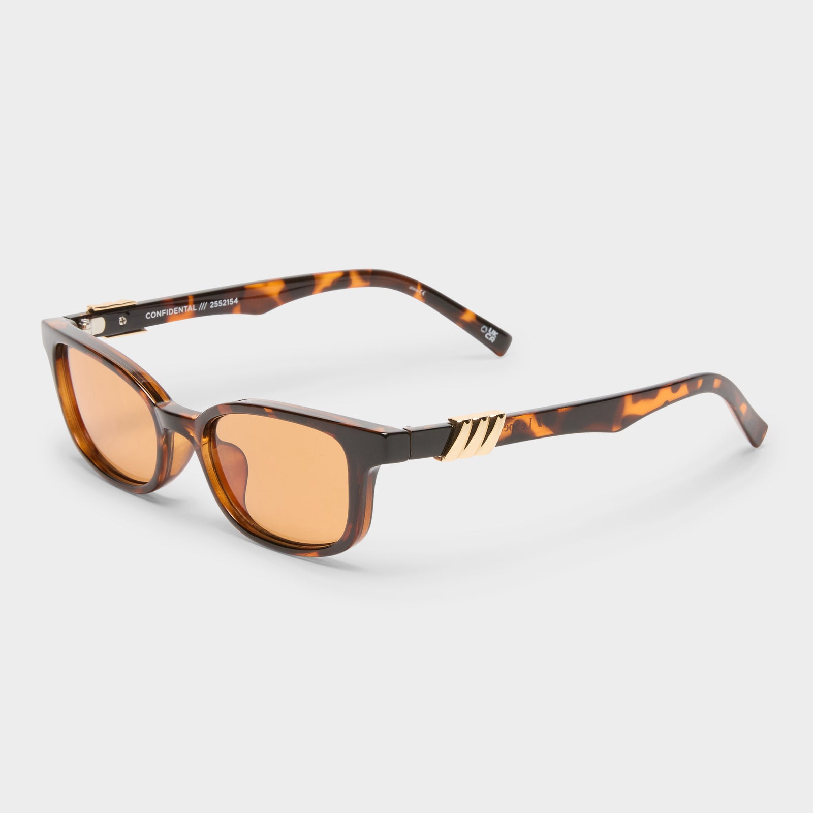 Confidential Dark Tort Female D-Frame Sunglasses | Le Specs