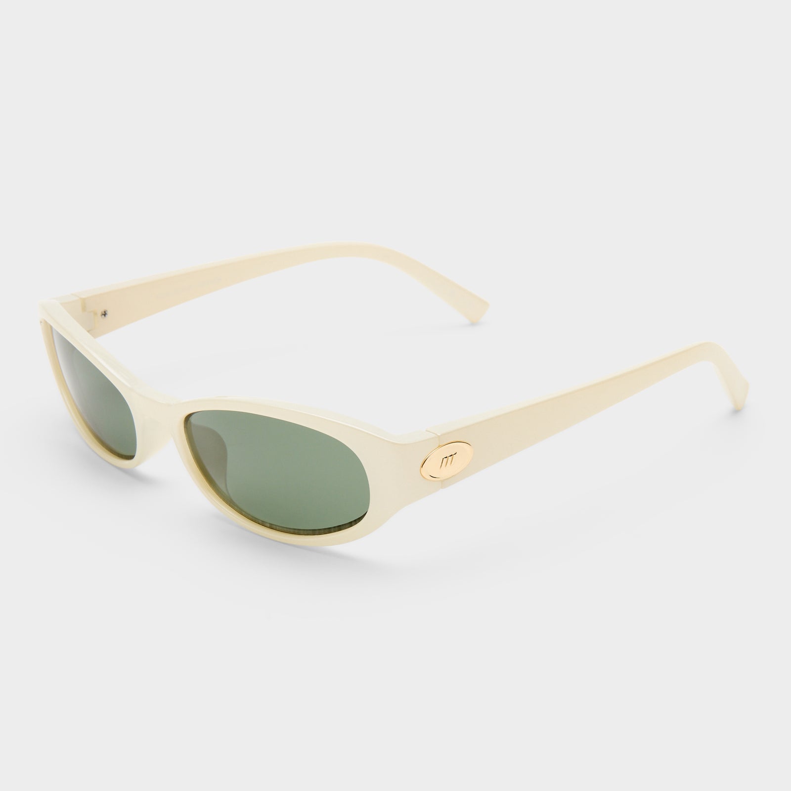 Popalicious + Pearl Ivory Female Oval Sunglasses | Le Specs