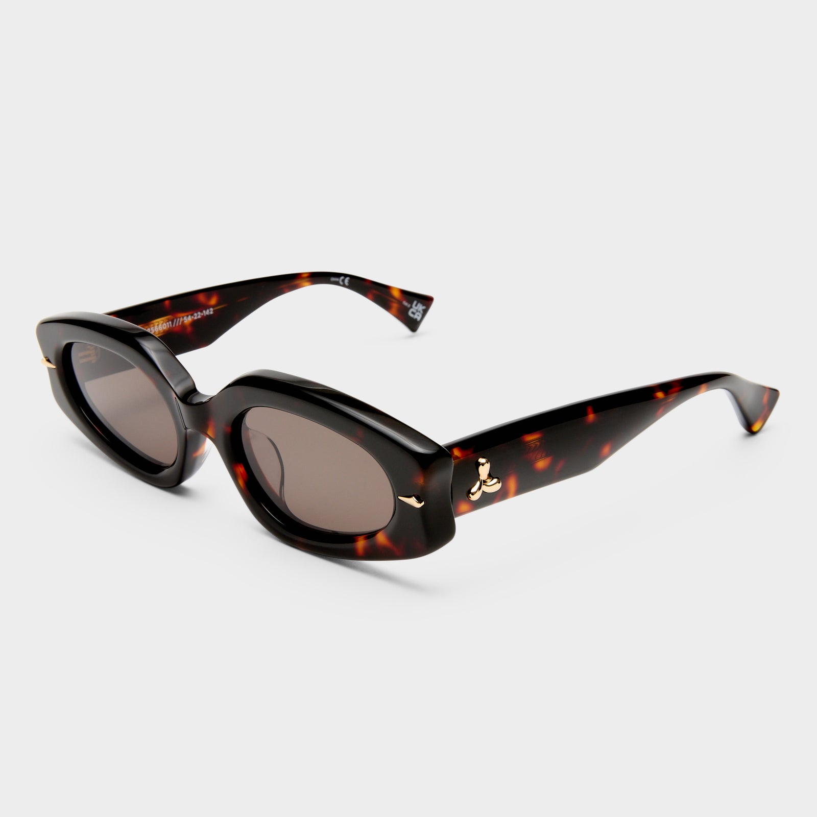 Lunar Tortoiseshell Female Oval Sunglasses | Le Specs