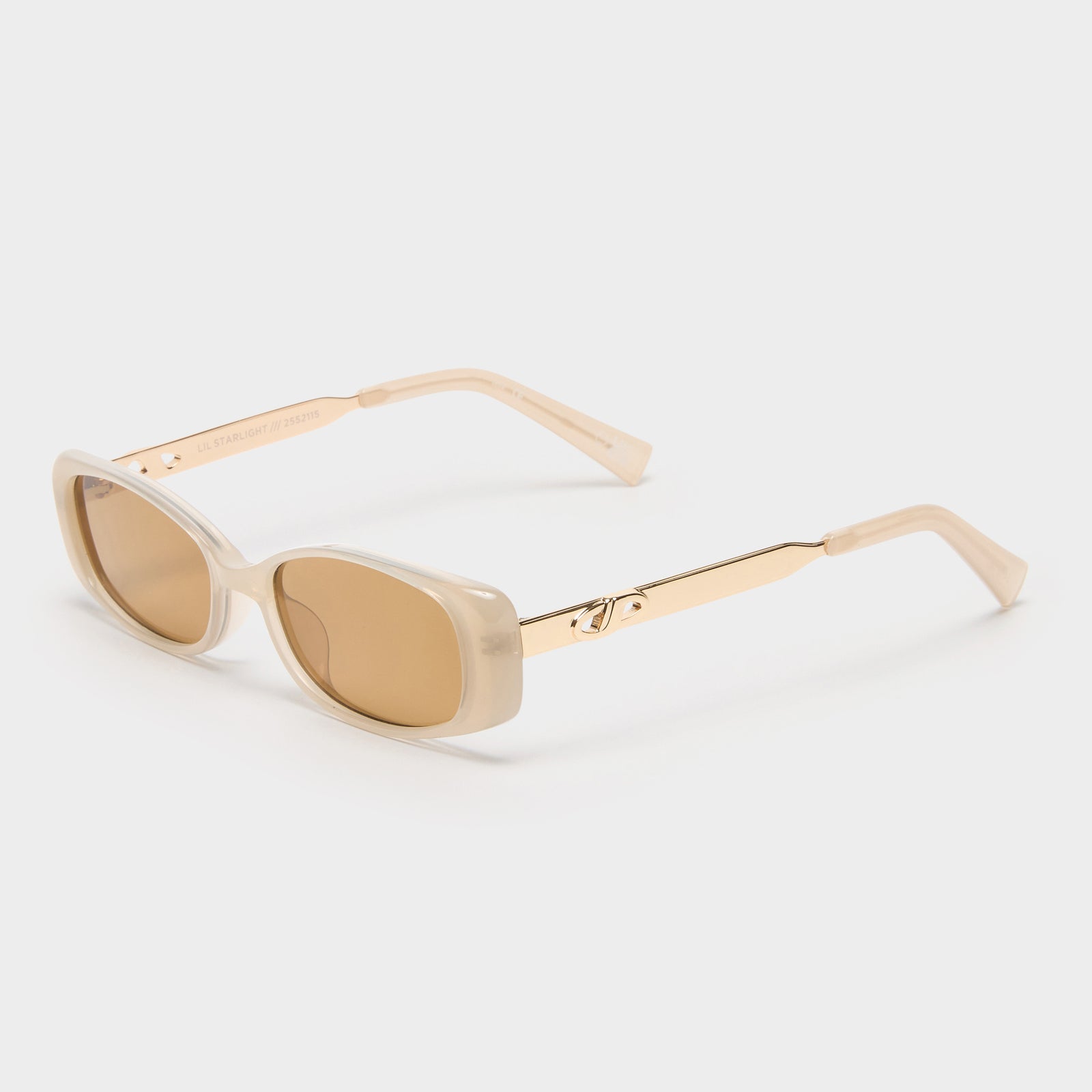 Lil Starlight Oatmeal Female Rectangle Sunglasses | Le Specs