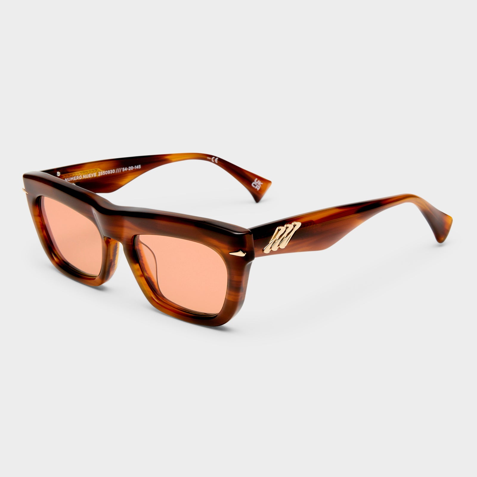Numero Nueve Teak Female D-Frame Sunglasses | Le Specs