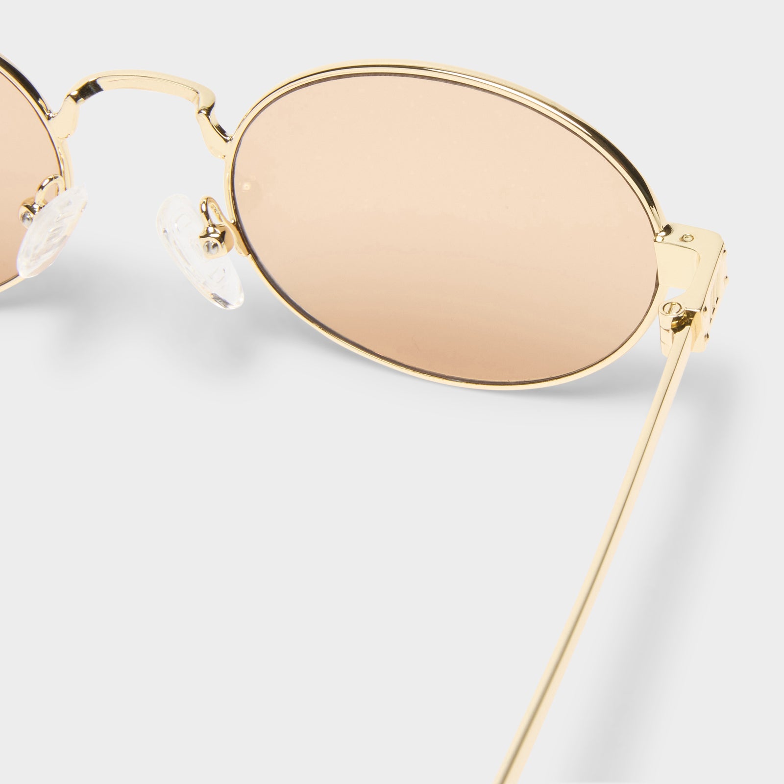 Poseidon Deux Gold Uni-Sex Oval Sunglasses | Le Specs