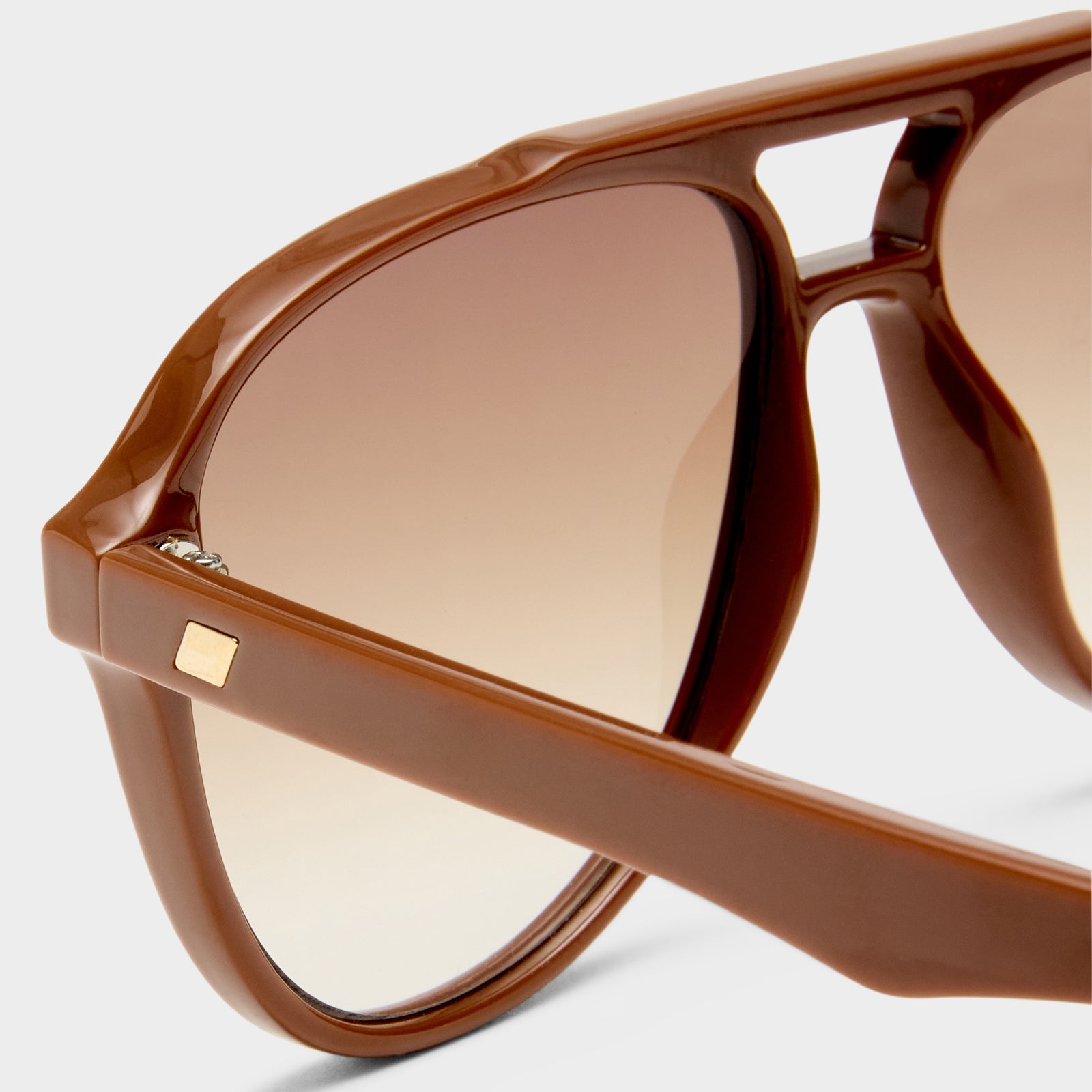 Tragic Magic Hazelnut Uni-Sex Aviator Sunglasses | Le Specs