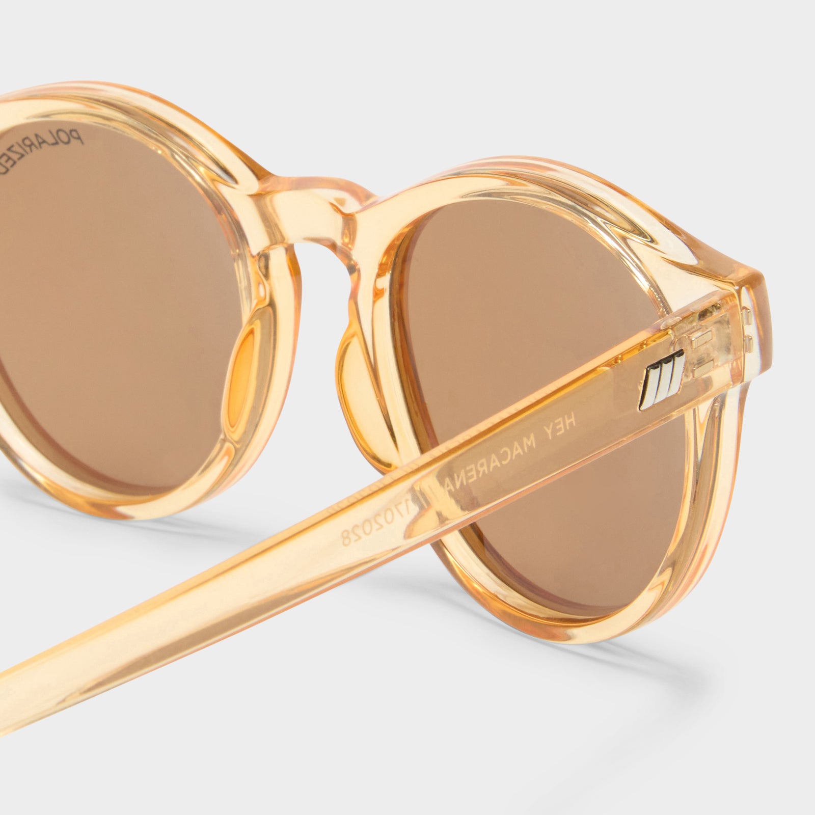 Hey Macarena Blonde Uni-Sex Round Sunglasses | Le Specs