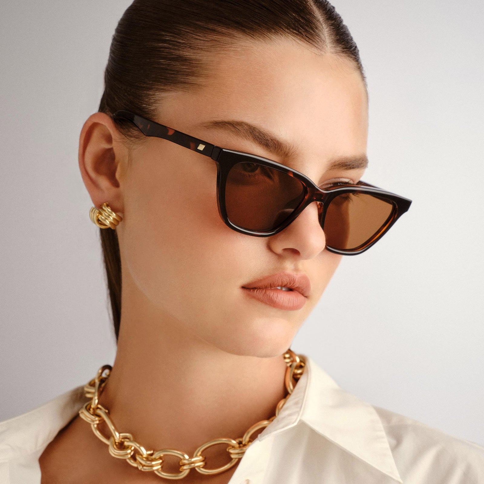 Unfaithful Tort Female Cat-Eye Sunglasses | Le Specs