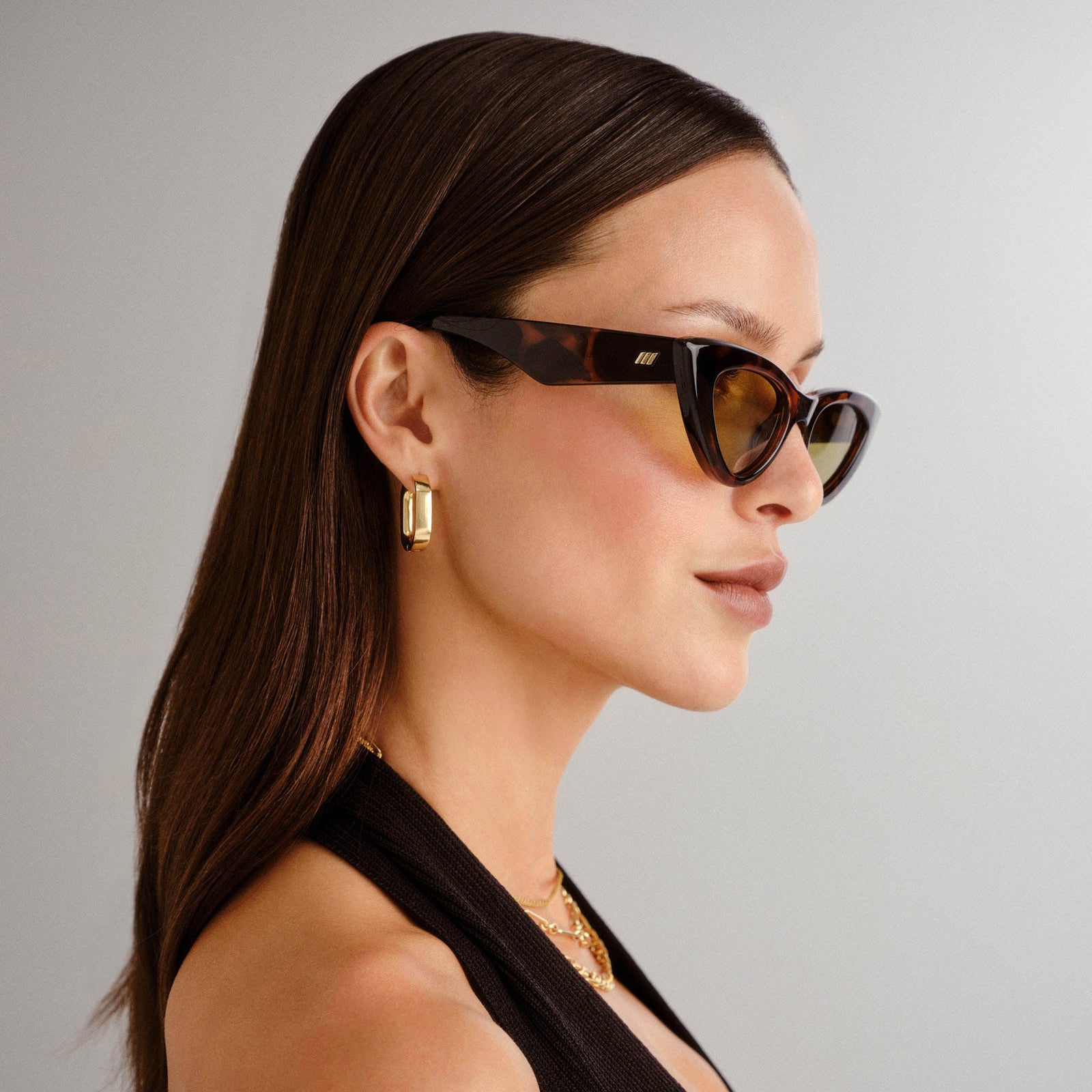 Hypnosis Dark Tort Female Cat-Eye Sunglasses | Le Specs