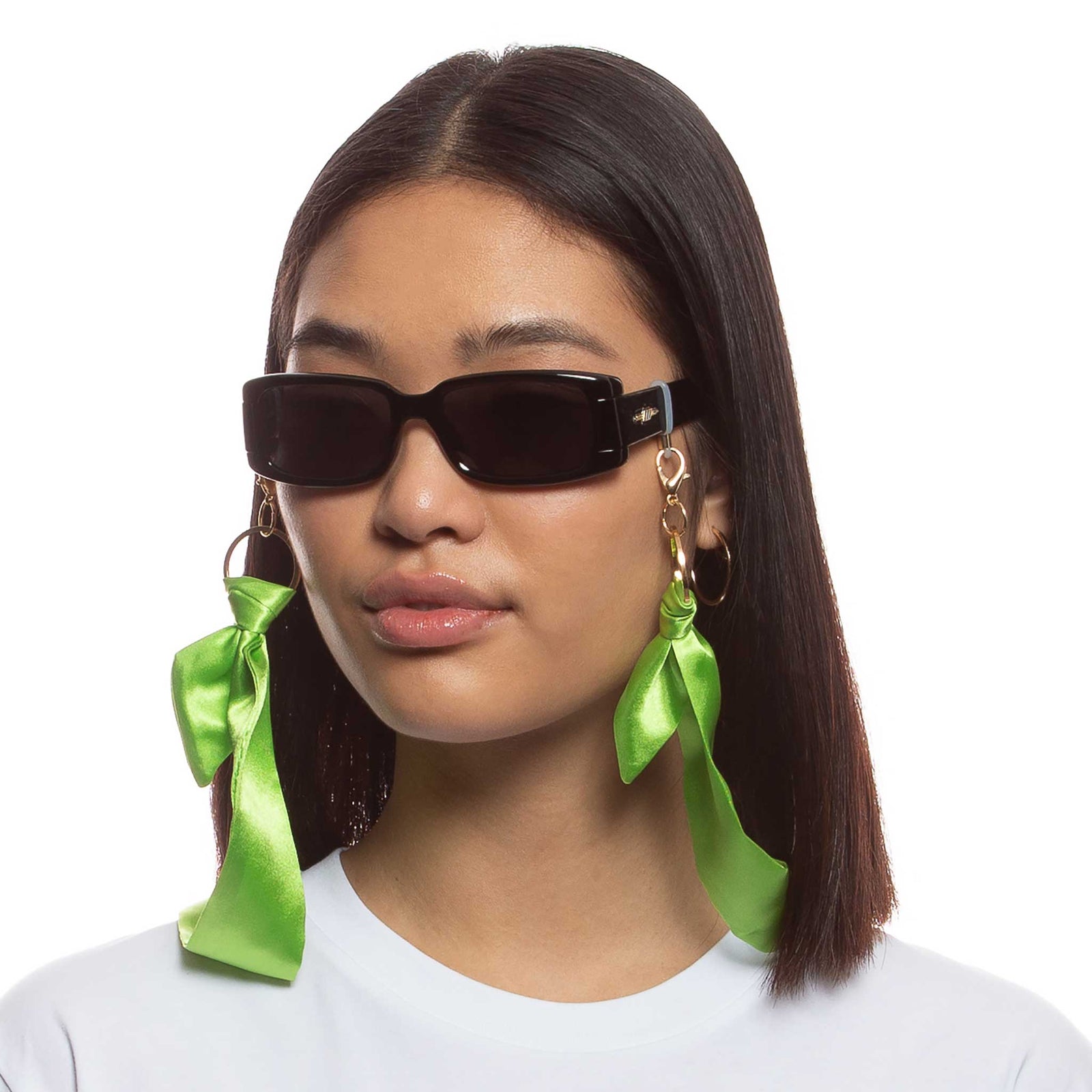 Y2k Scarf Chain Neon Pistachio Female Accessories Accessories | Le Specs