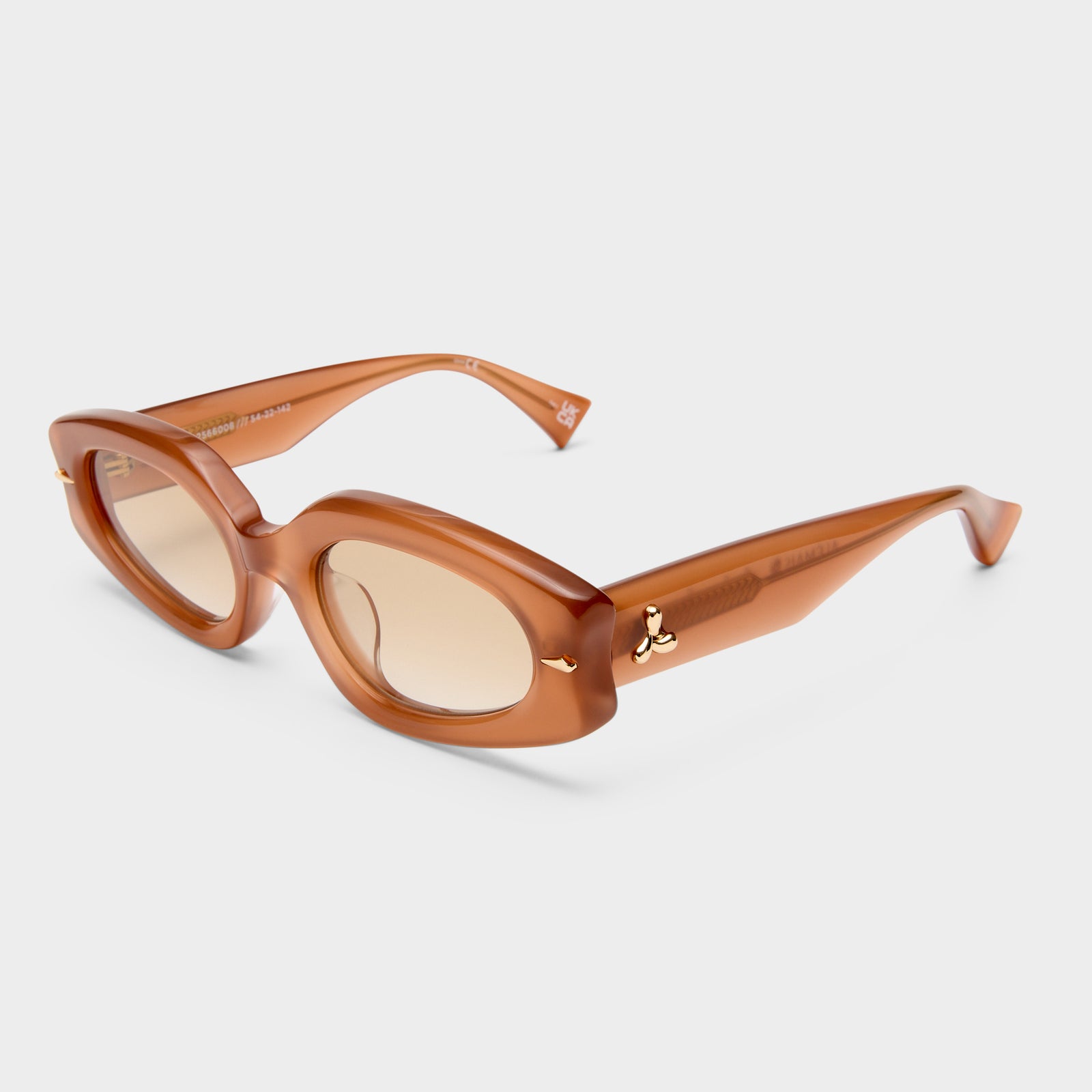 Lunar Tan Female Oval Sunglasses | Le Specs